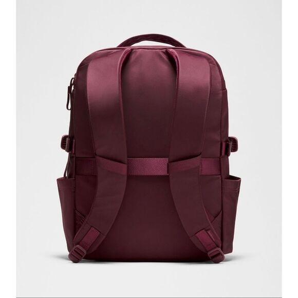 Lululemon Backpack New Crew 22L Burgundy Bay Red NEW - Picture 3 of 14